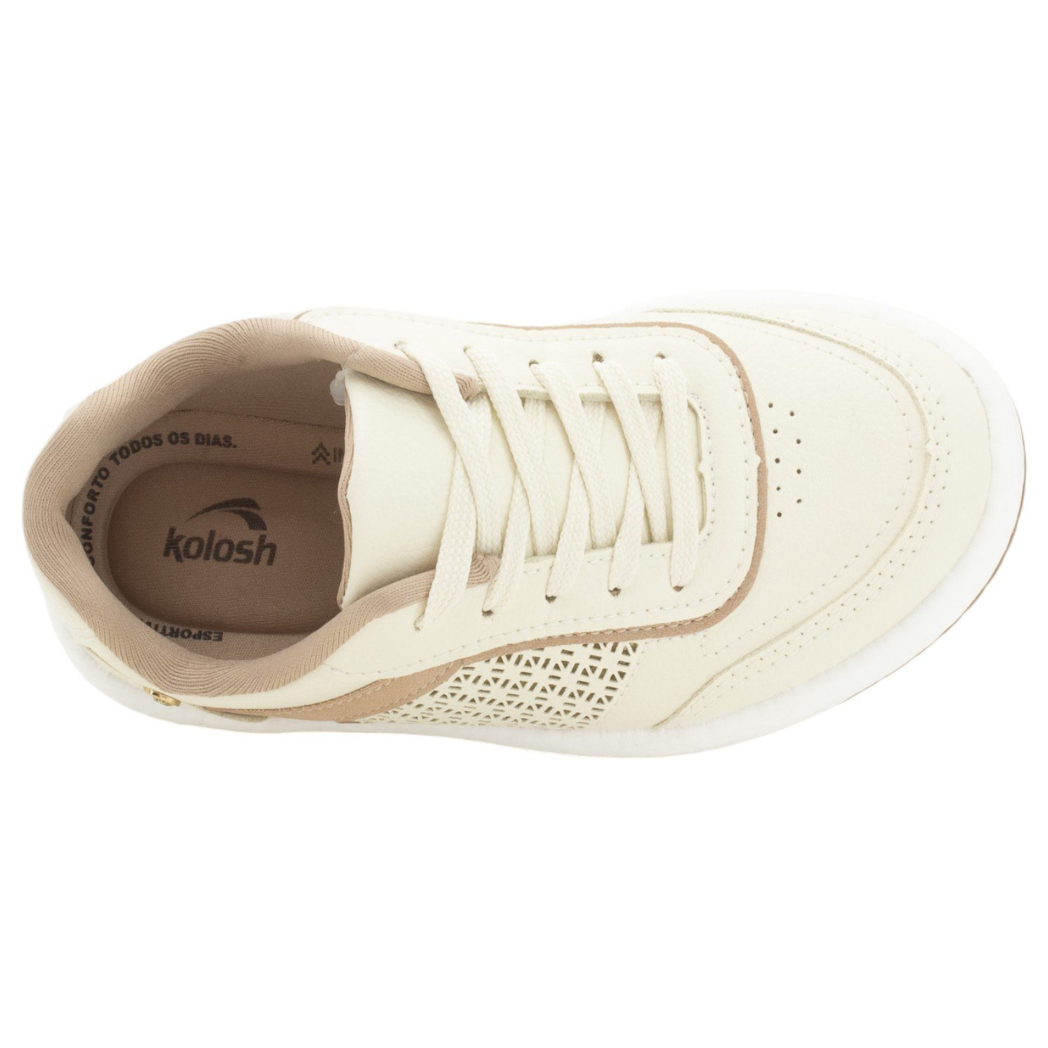Tênis Feminino Kolosh C4185 - Creme Bege 5