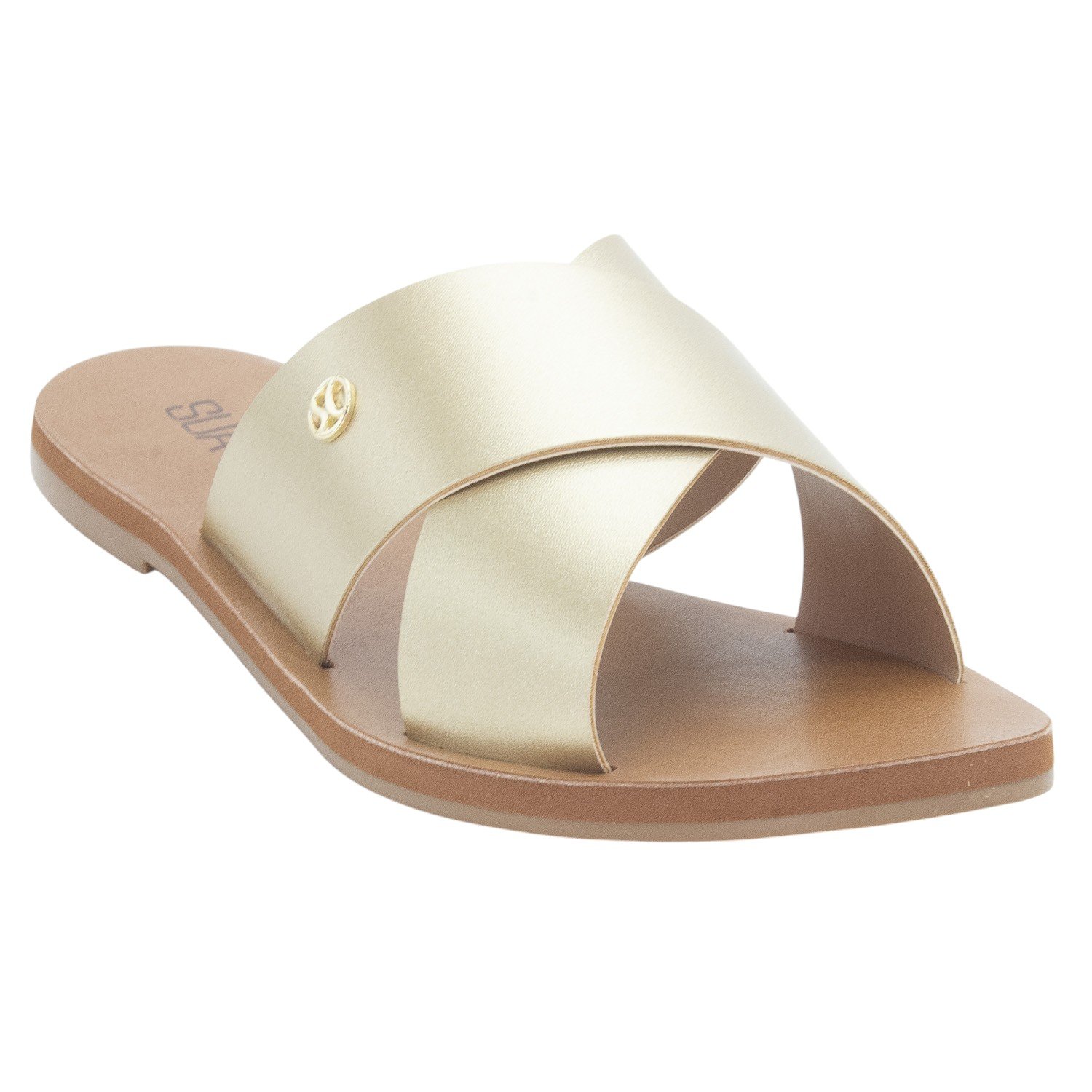 Rasteira Feminina Sua Cia 8395.16144 - Dourado Dourado 2