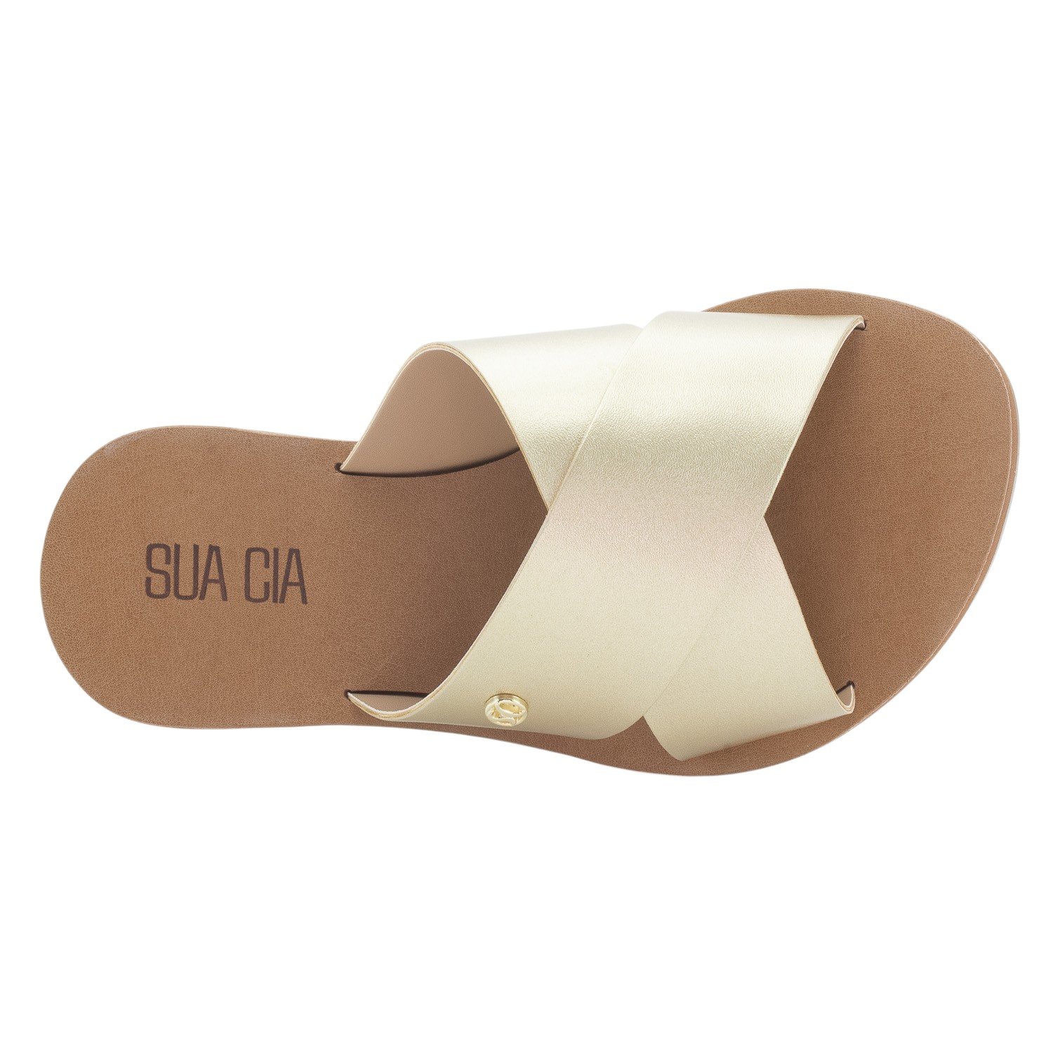 Rasteira Feminina Sua Cia 8395.16144 - Dourado Dourado 5