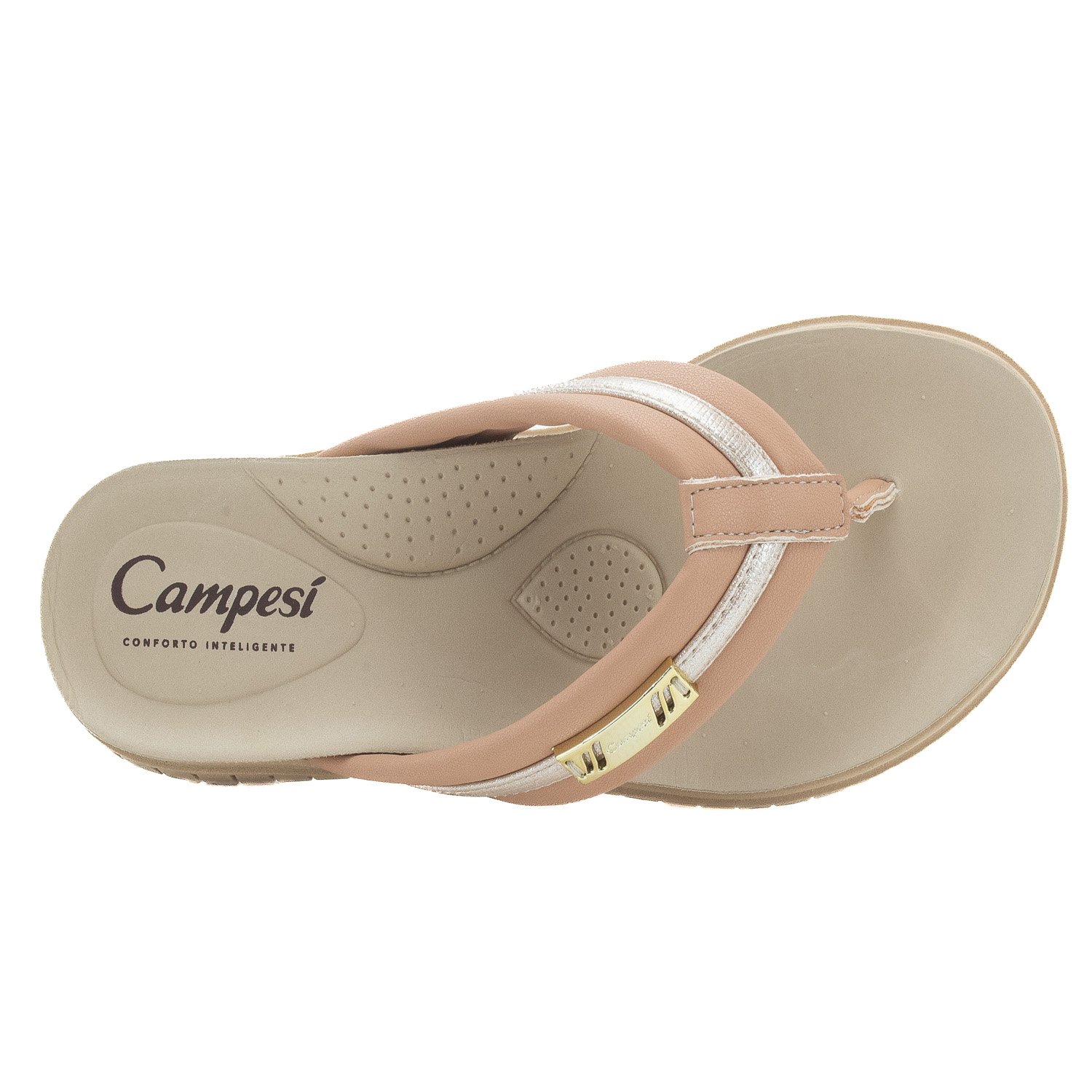 Chinelo Feminino Campesí CE242 - Nude Bege 5