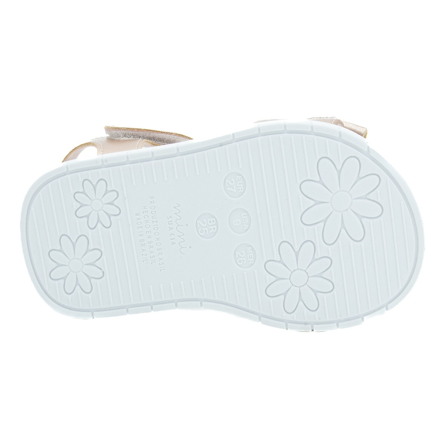 Sandália Infantil Menina Mini Sua Cia 7066.00707 - Cobre Dourado 4