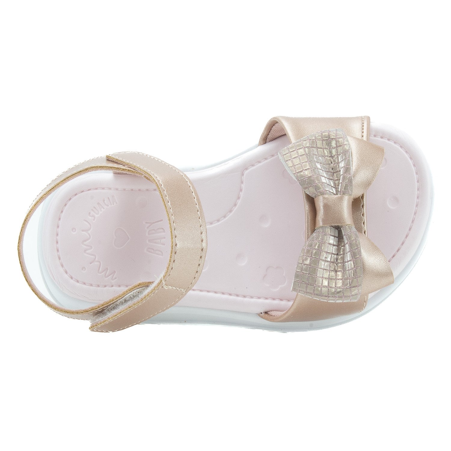 Sandália Infantil Menina Mini Sua Cia 7066.00707 - Cobre Dourado 5