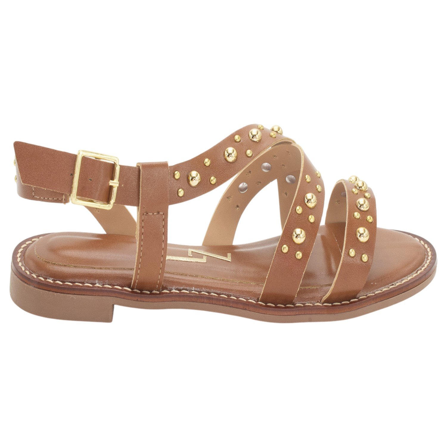 Sandália Feminina Lady Lizzy 3030-2026 - Marrom