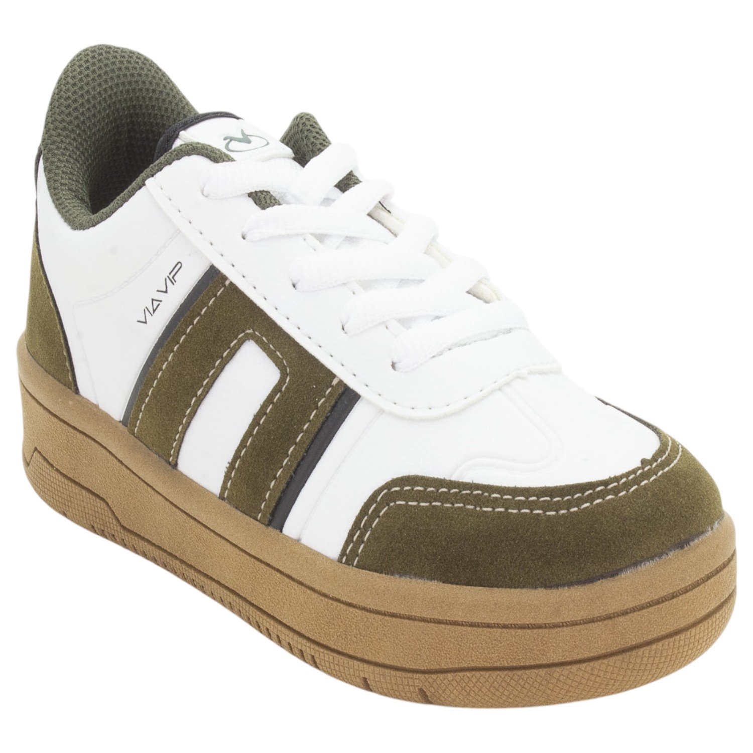 Tênis Infantil Menino Via Vip VV4515 - Branco Branco 2