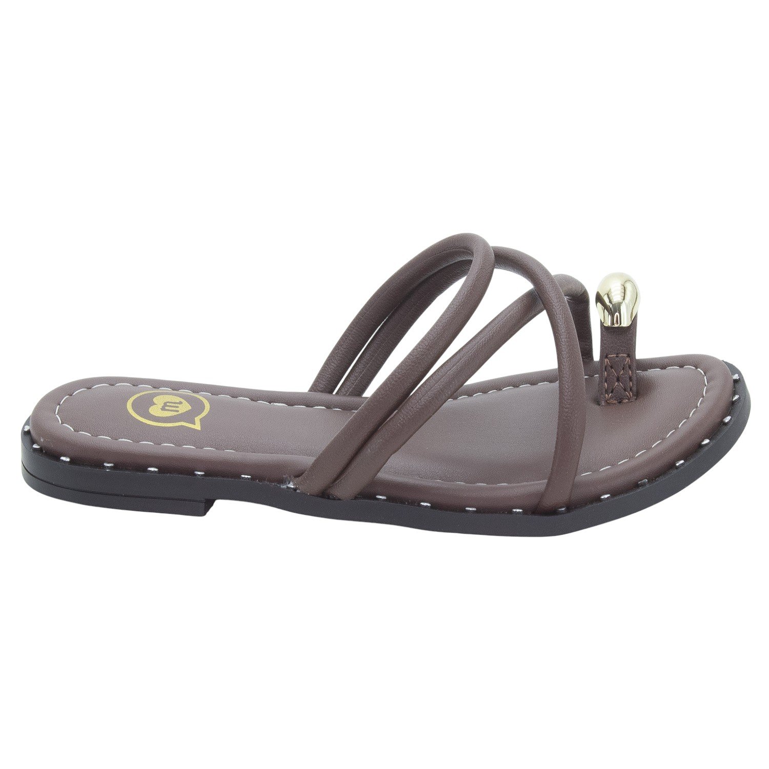 Rasteira Infantil Menina Molekinha 2342.111 - Marrom