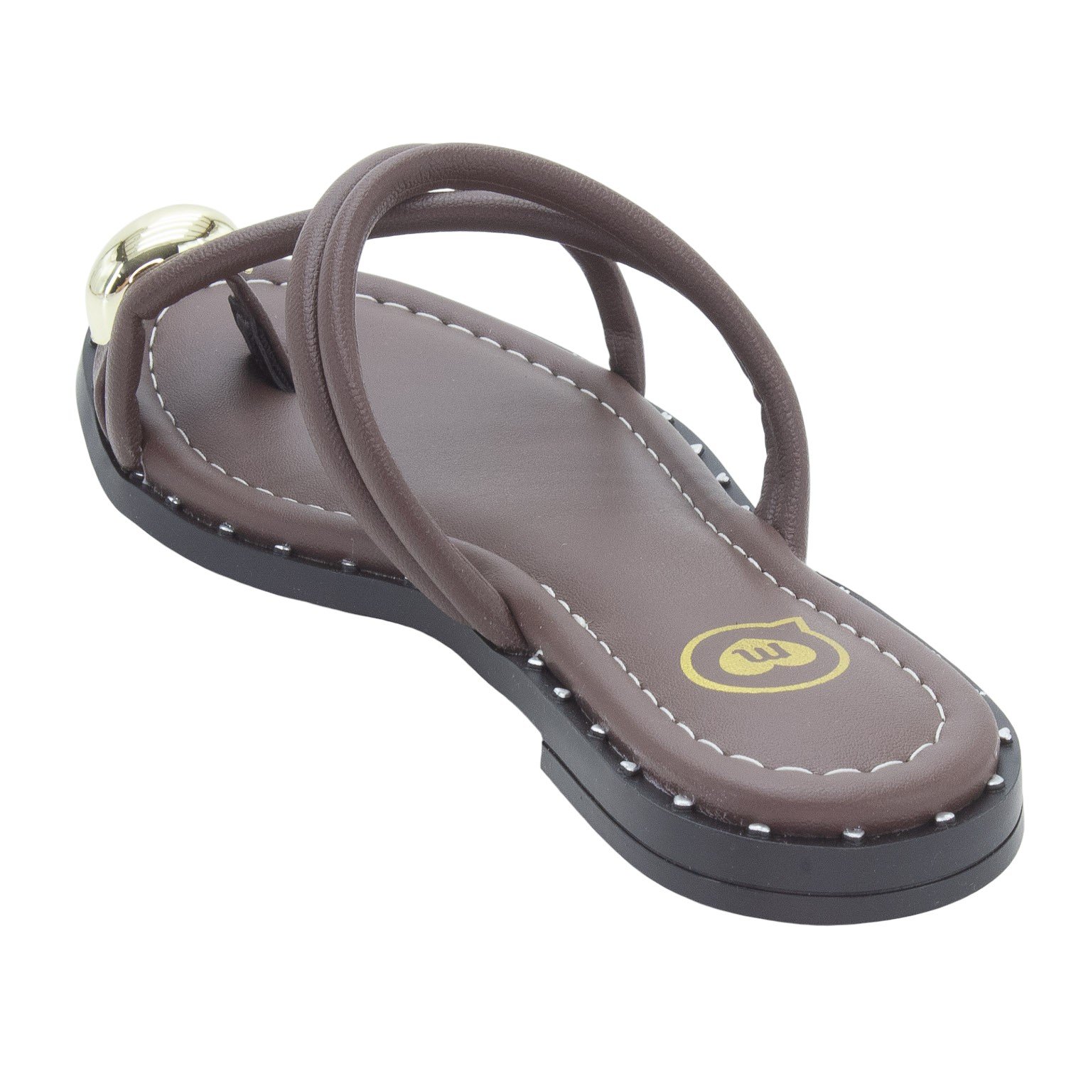 Rasteira Infantil Menina Molekinha 2342.111 - Marrom Marrom 3