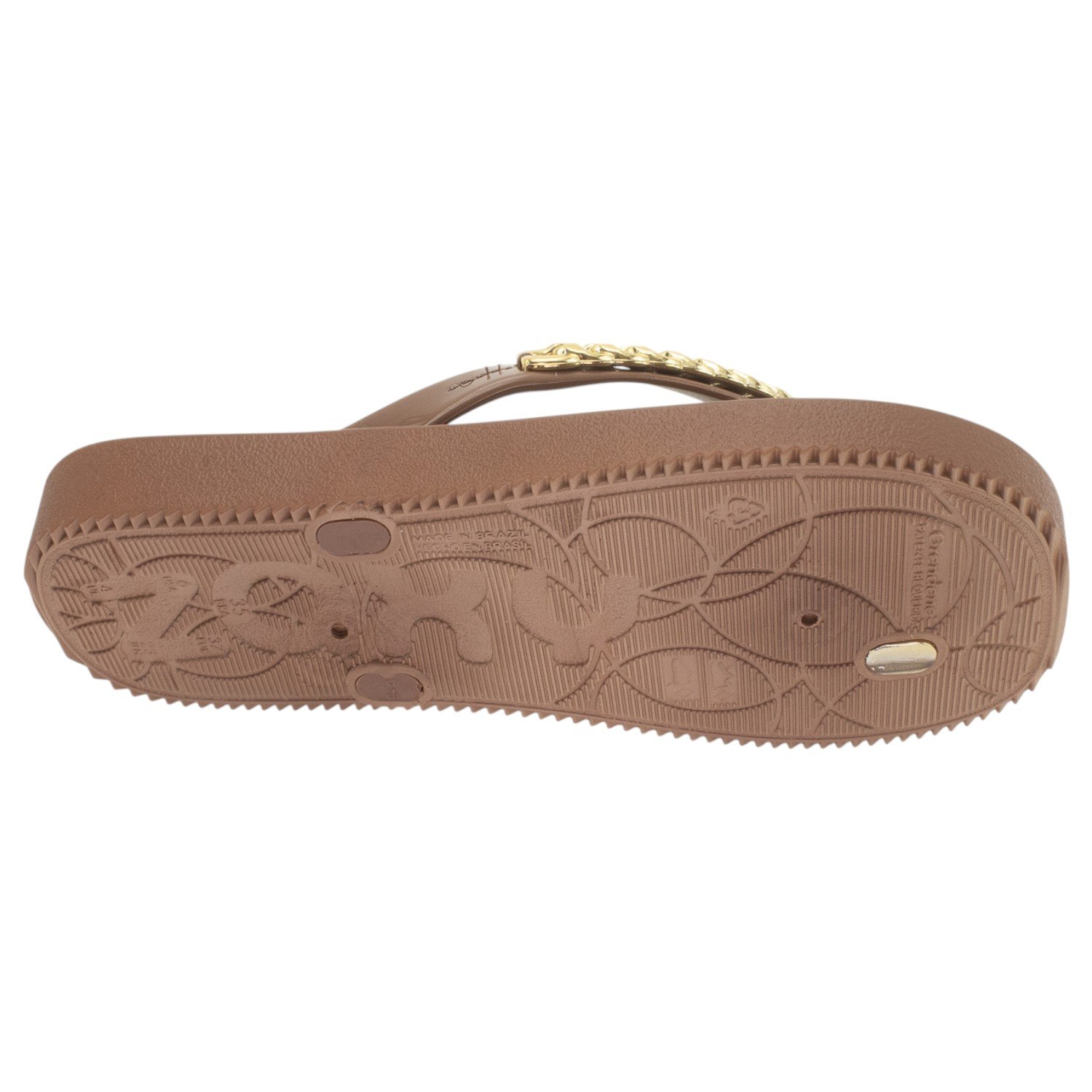 Chinelo Feminino Zaxy Hype - Marrom Marrom 4