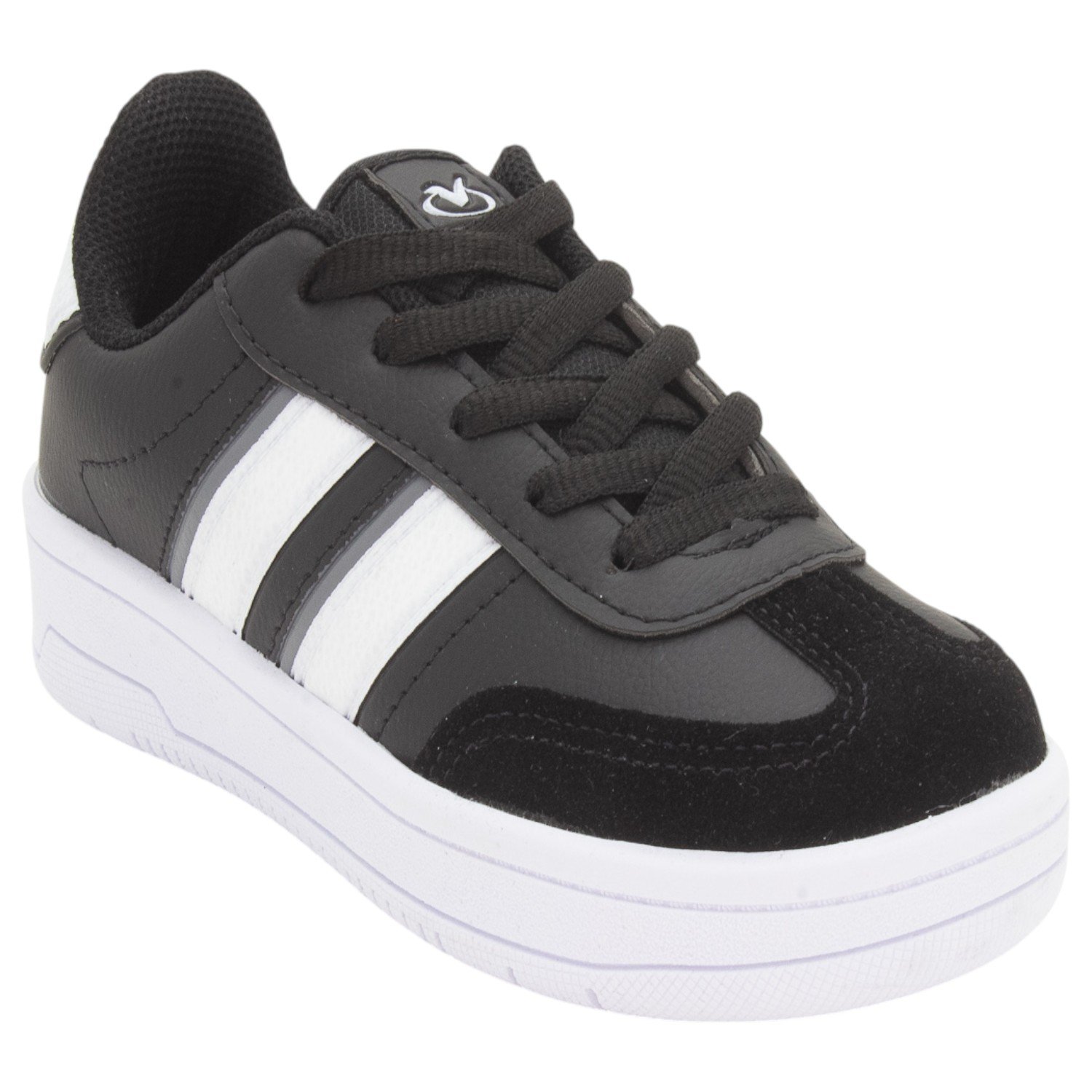Tênis Infantil Menino Via Vip VV4516 - Preto Preto 2