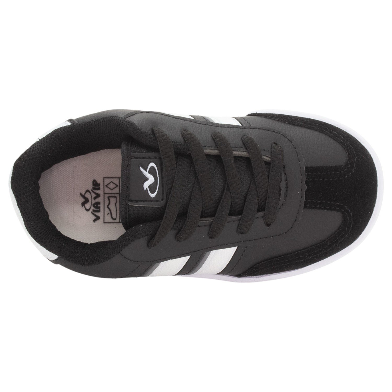 Tênis Infantil Menino Via Vip VV4516 - Preto Preto 5
