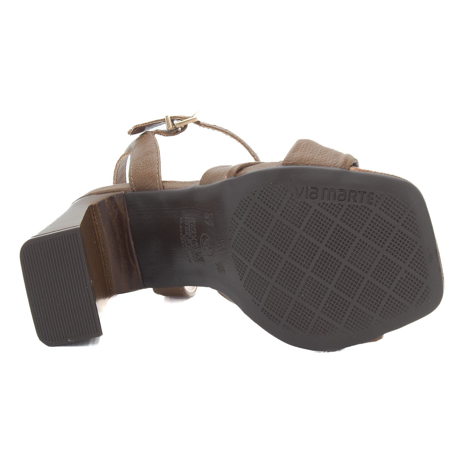 Sandália Feminina Via Marte 319-002-01 - Marrom Marrom 4