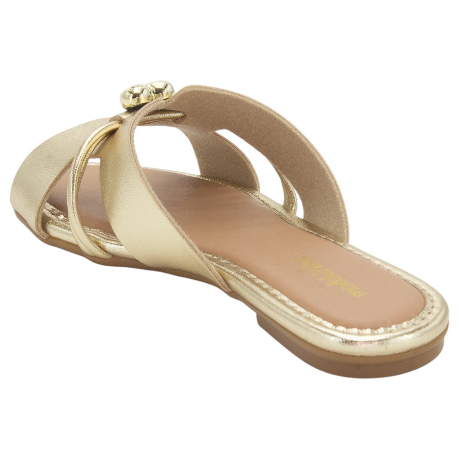 Rasteira Feminina Molekinha 2157.1207 - Dourado Dourado 3