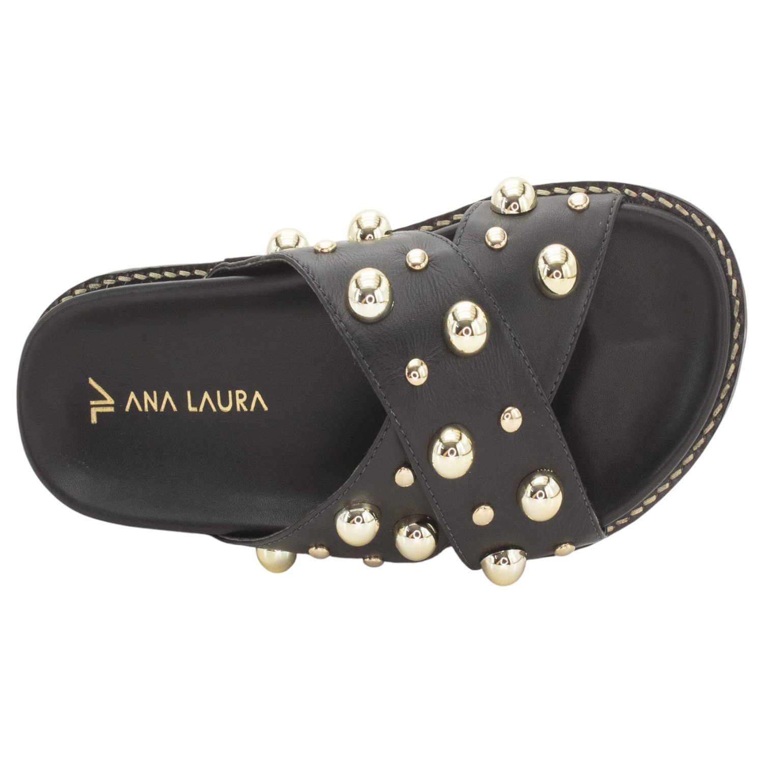 Papete Feminina Ana Laura 24735 - Preto Preto 5