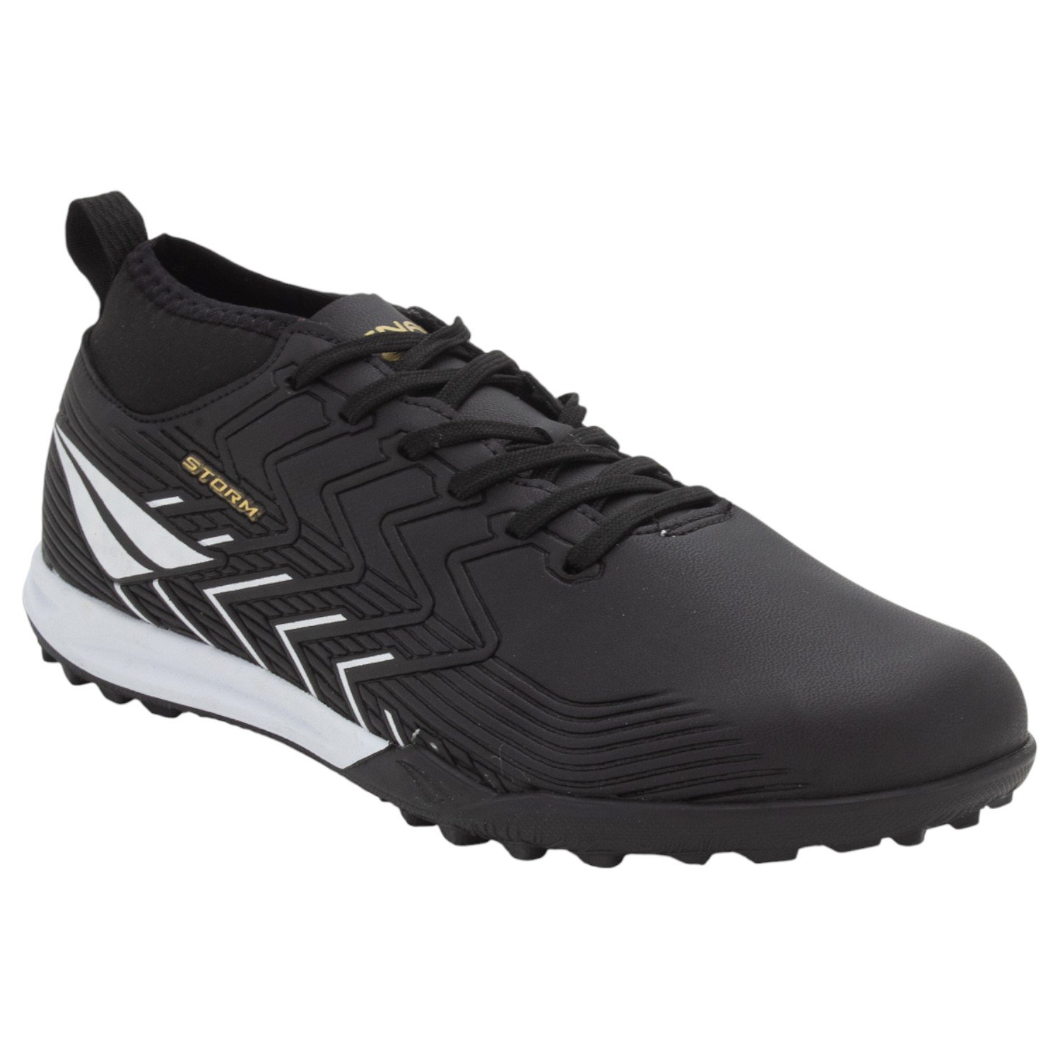 Chuteira Society Masculina Penalty Storm Y-3 - Preto Preto 2