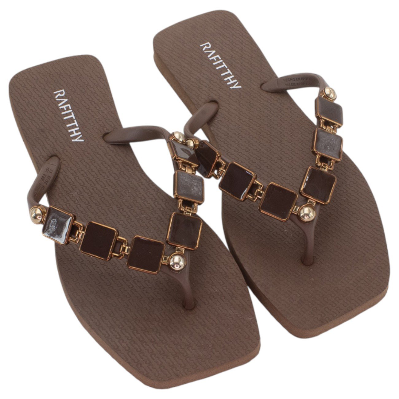 Chinelo Feminino Rafitthy 249.16101 - Marrom
