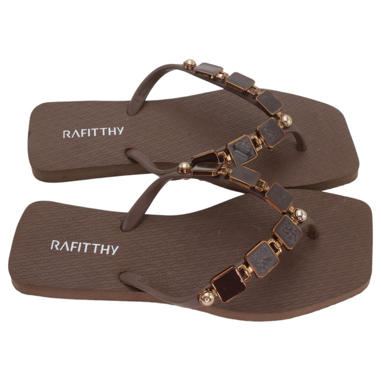 Chinelo Feminino Rafitthy 249.16101 - Marrom Marrom 2
