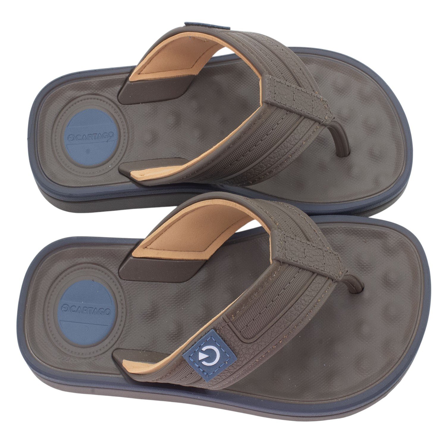 Chinelo Infantil Menino Cartago Alabama - Marrom Marrom 2