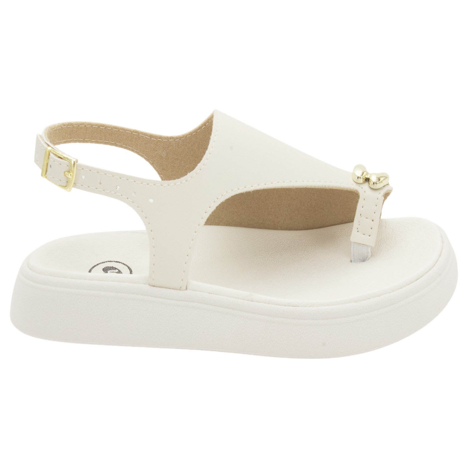 Sandália Infantil Menina Molekinha 2358.116 - Off White