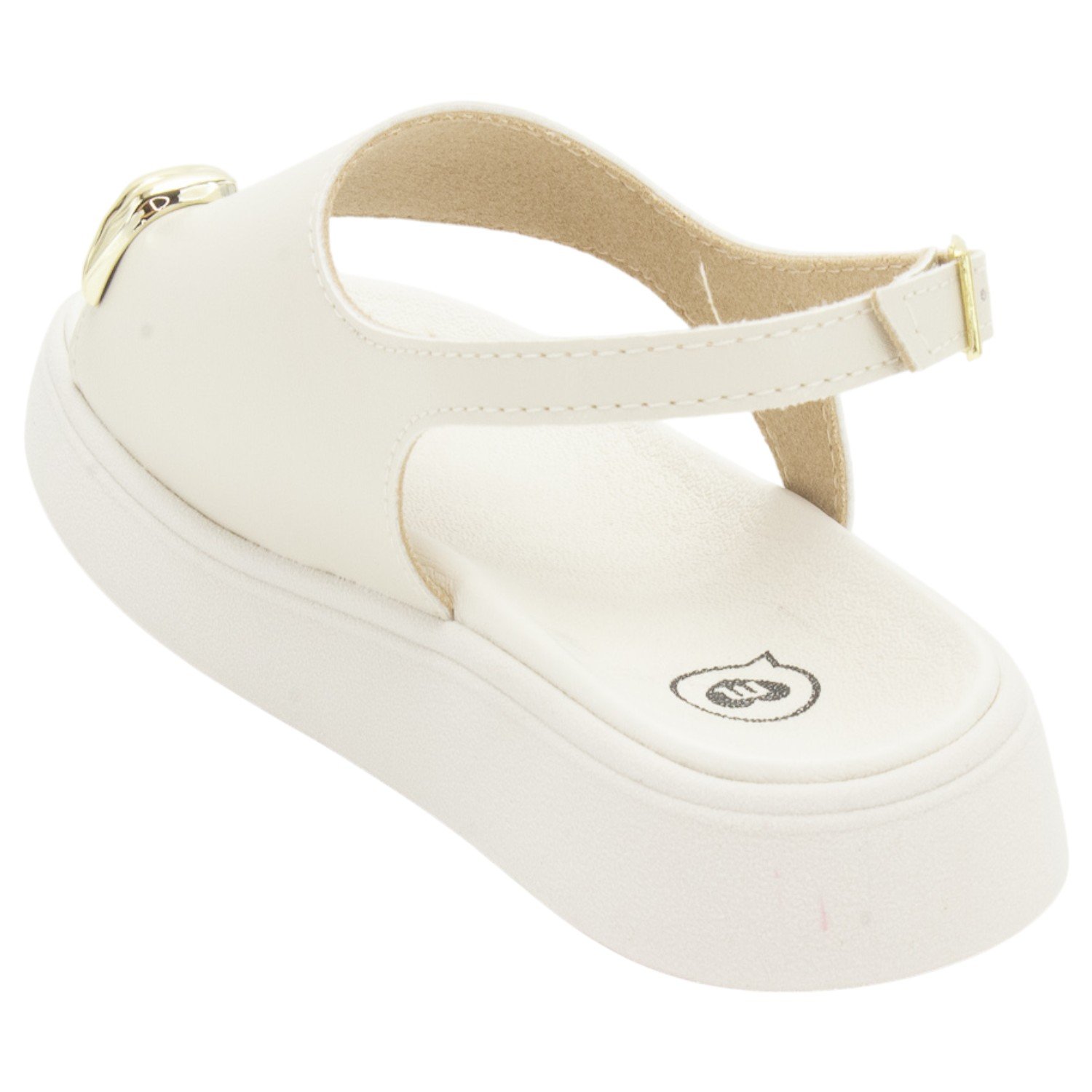 Sandália Infantil Menina Molekinha 2358.116 - Off White Branco 3
