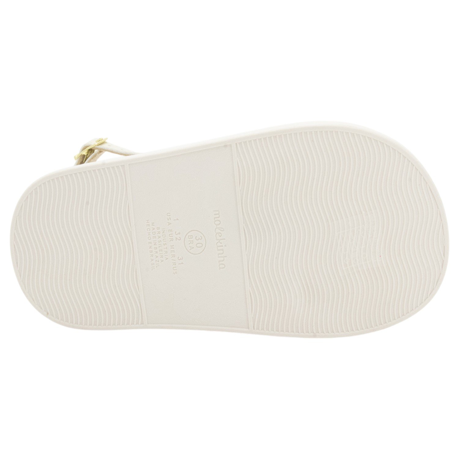 Sandália Infantil Menina Molekinha 2358.116 - Off White Branco 4