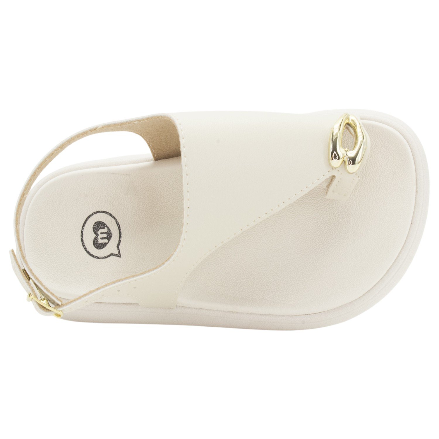 Sandália Infantil Menina Molekinha 2358.116 - Off White Branco 5