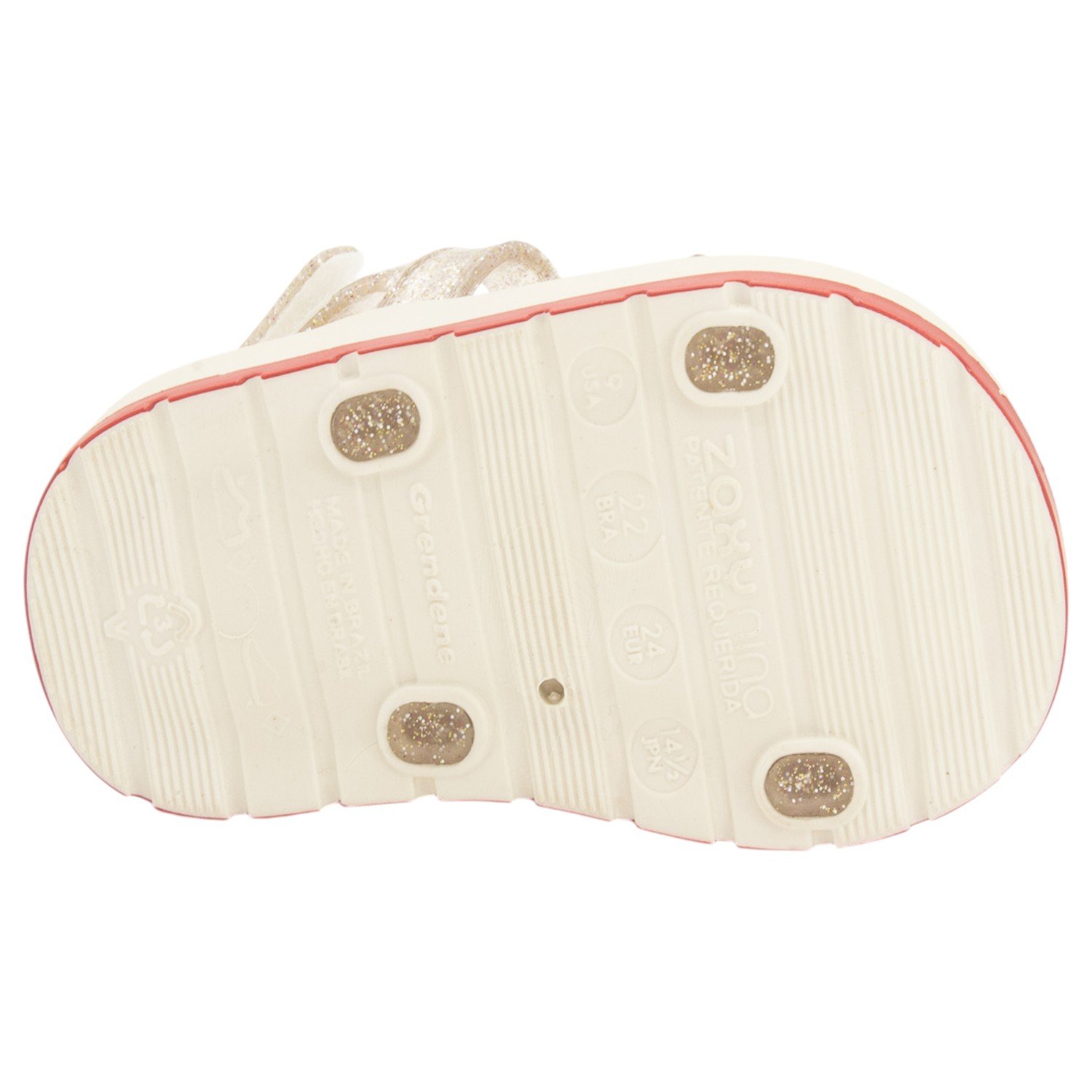 Sandália Infantil Menina Zaxynina Cherry - Off White Off White 4