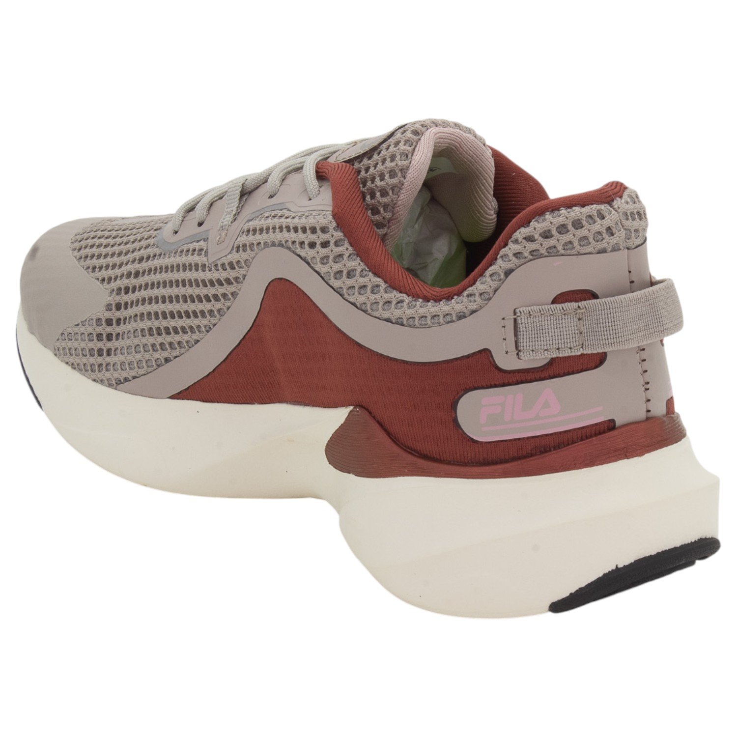 Tênis Feminino Fila Recovery - Bordô Bege/Vermelho 3