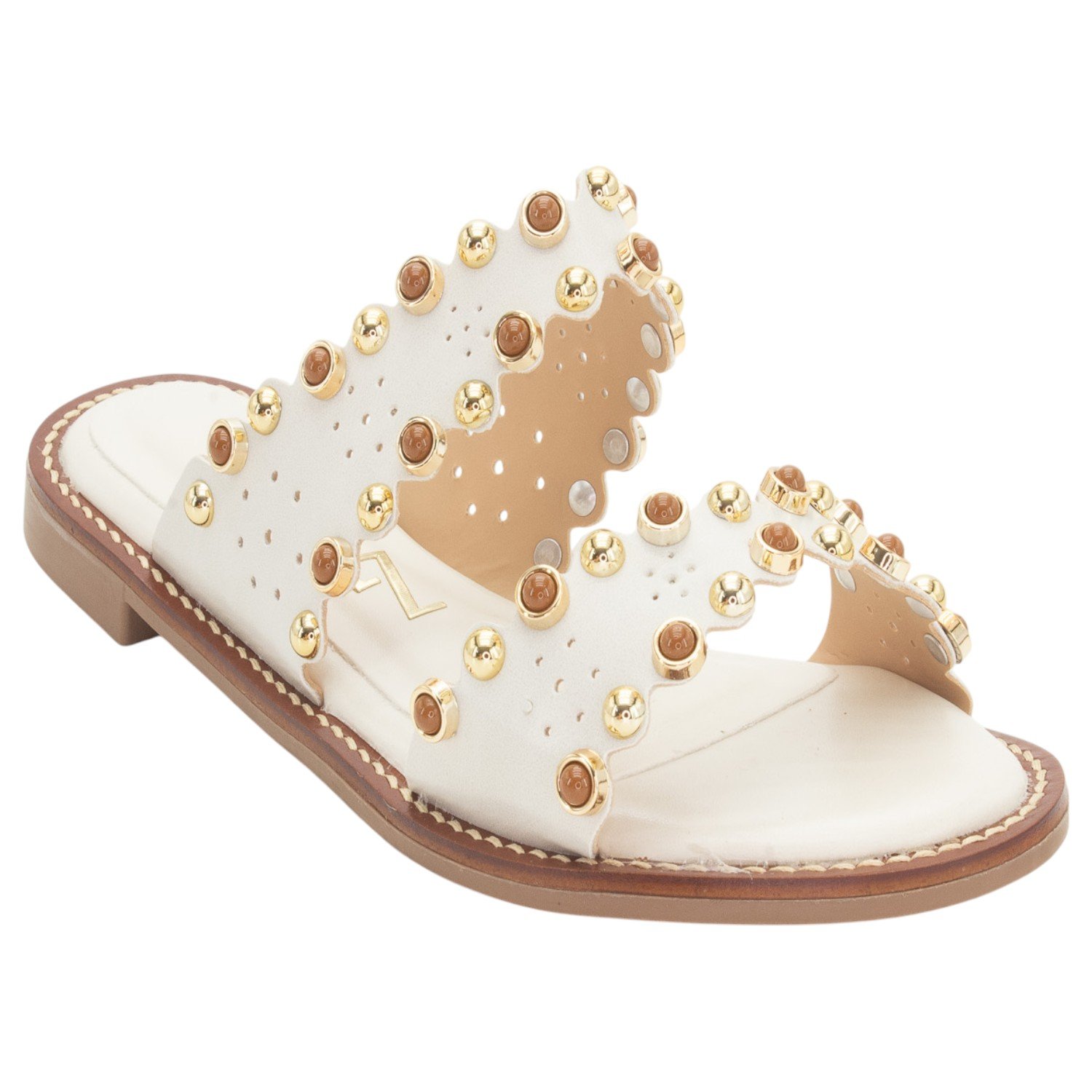 Rasteira Feminina Lady Lizzy 3056-2026 - Off White Branco 2