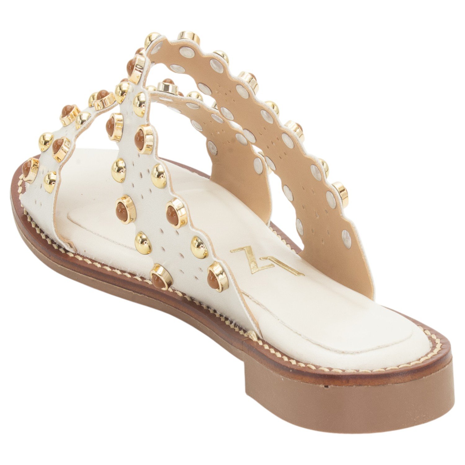 Rasteira Feminina Lady Lizzy 3056-2026 - Off White Branco 3