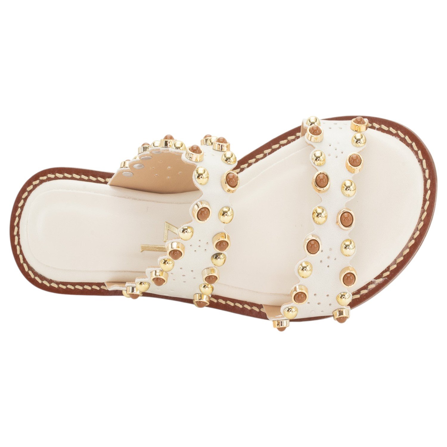 Rasteira Feminina Lady Lizzy 3056-2026 - Off White Branco 5