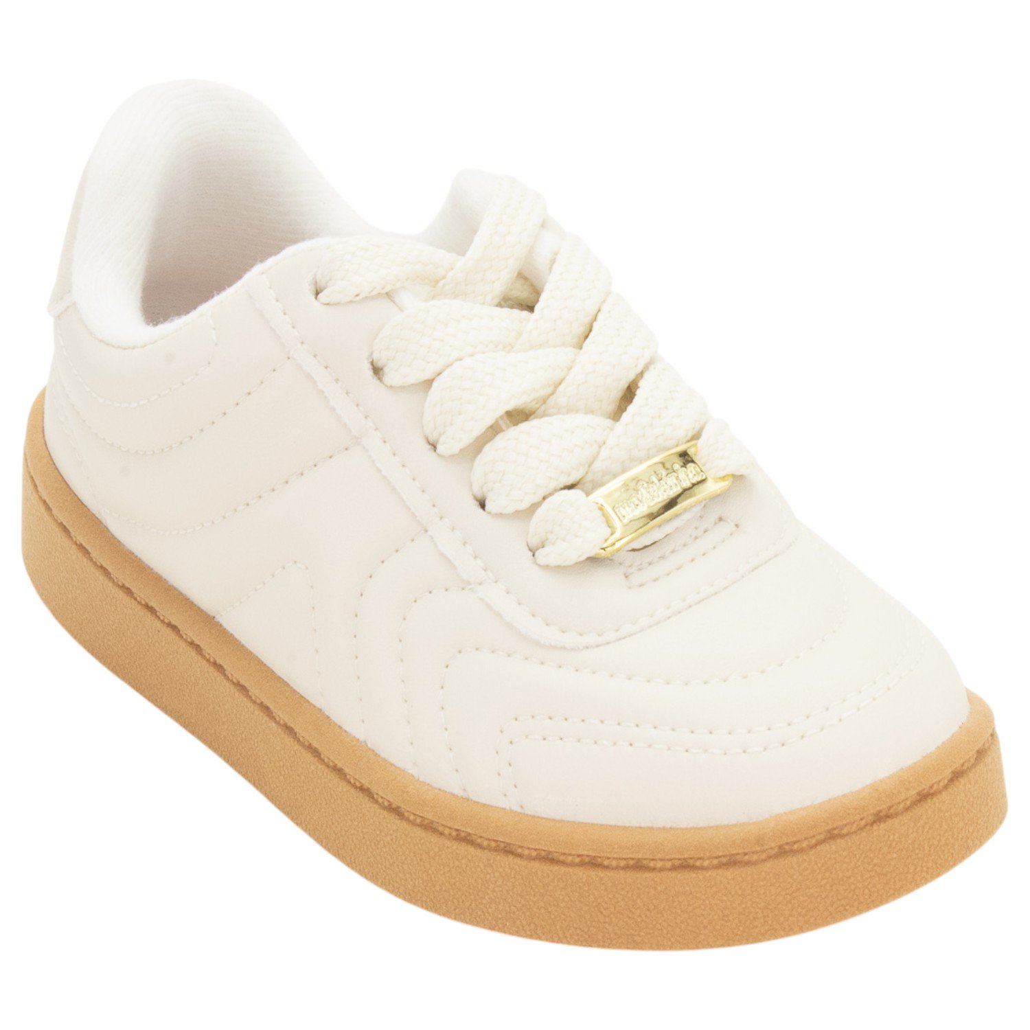 Tênis Infantil Menina Molekinha 2574.117 - Off White Off White 2