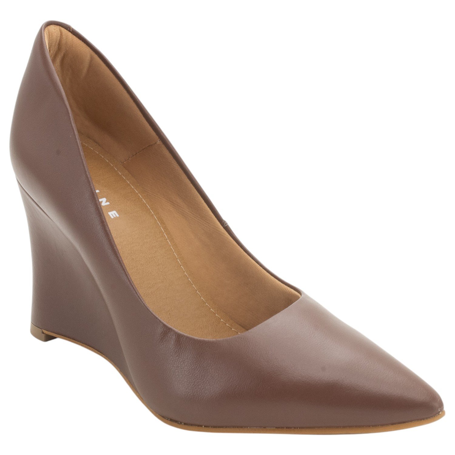 Scarpin Feminino Lia Line 2409.72112 - Marrom Marrom 2