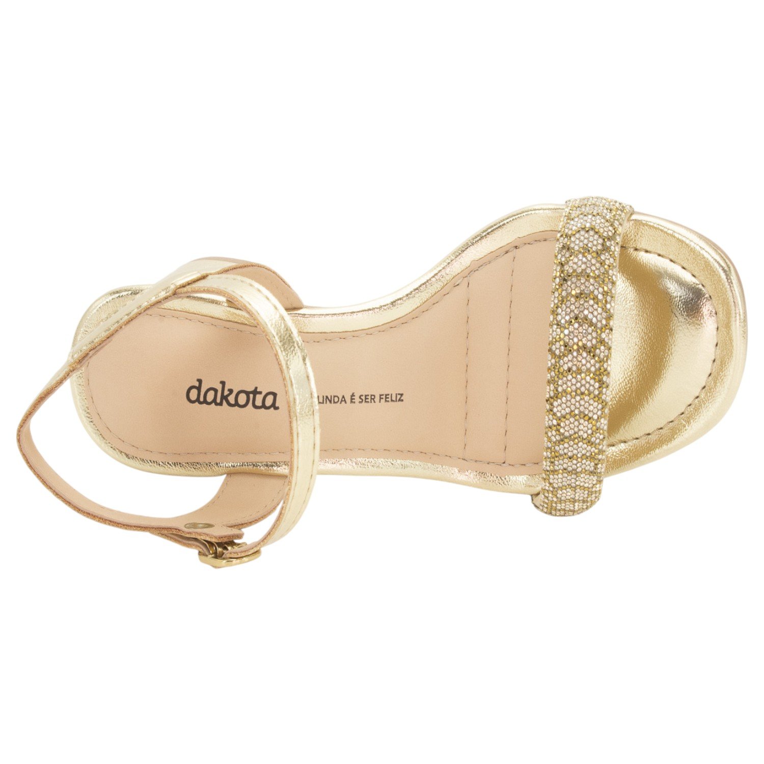 Sandália Feminina Dakota Y9741 - Dourado Dourado 5