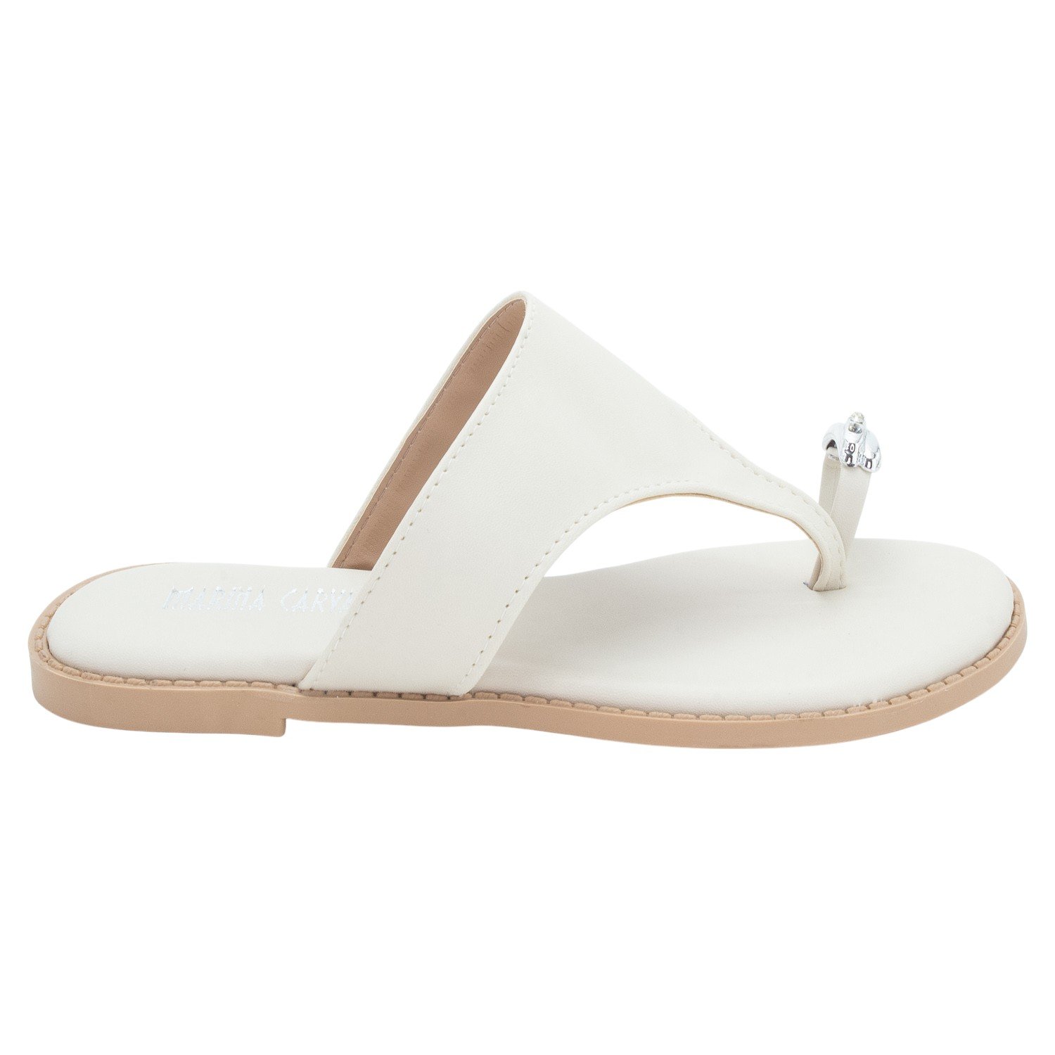 Rasteira Feminina Marina Carvalho 1718 - Off White
