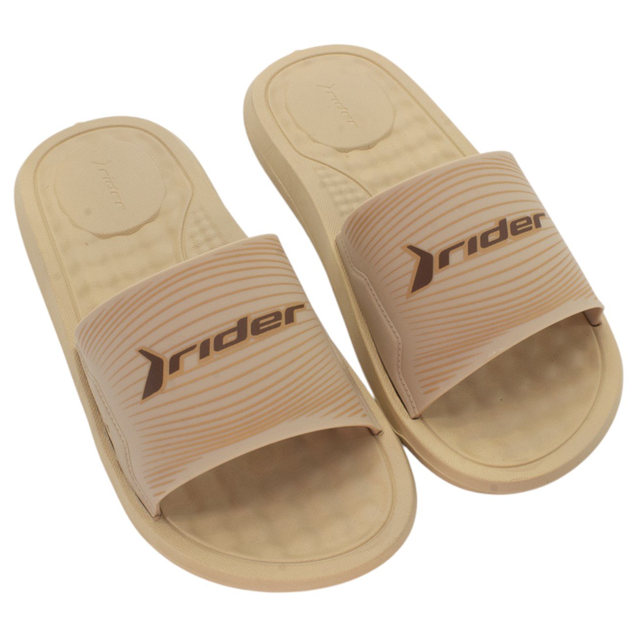 Chinelo Masculino Rider Step Slide - Bege