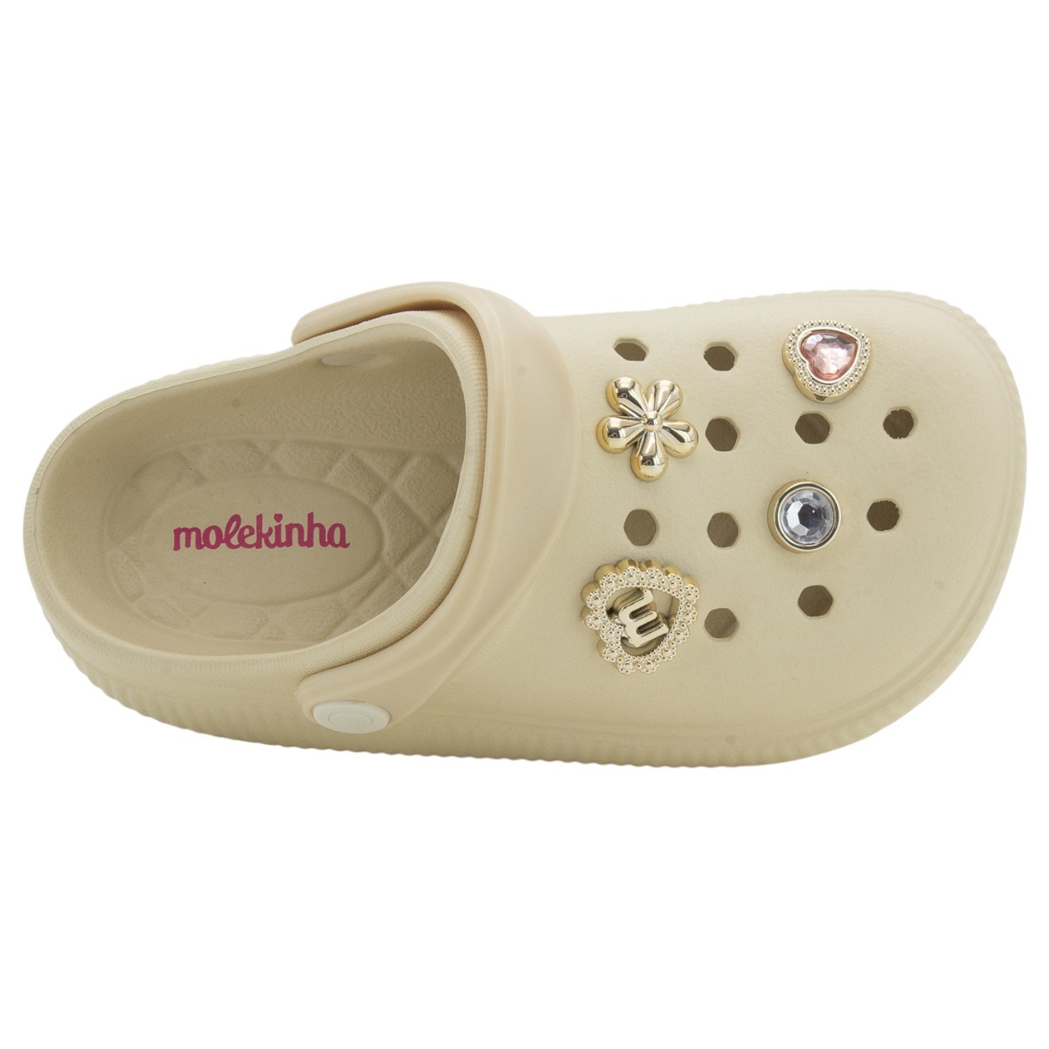 Babuche Infantil Menina Molekinha 2591.103 - Creme Bege 5