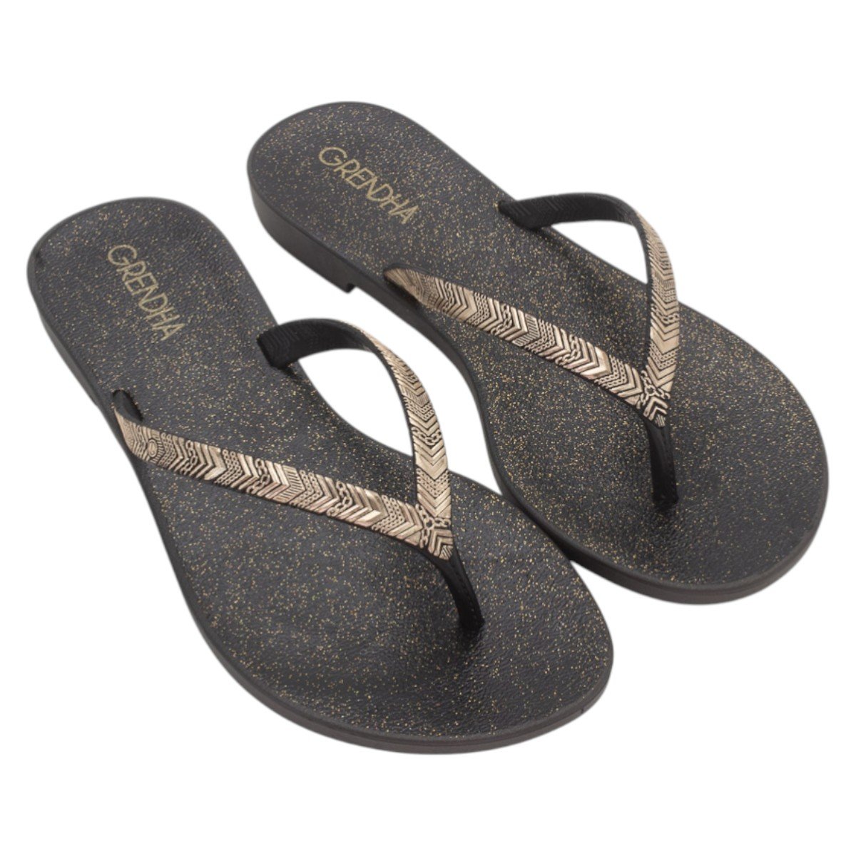 Chinelo Feminino Grendha Amor Em Flor - Preto