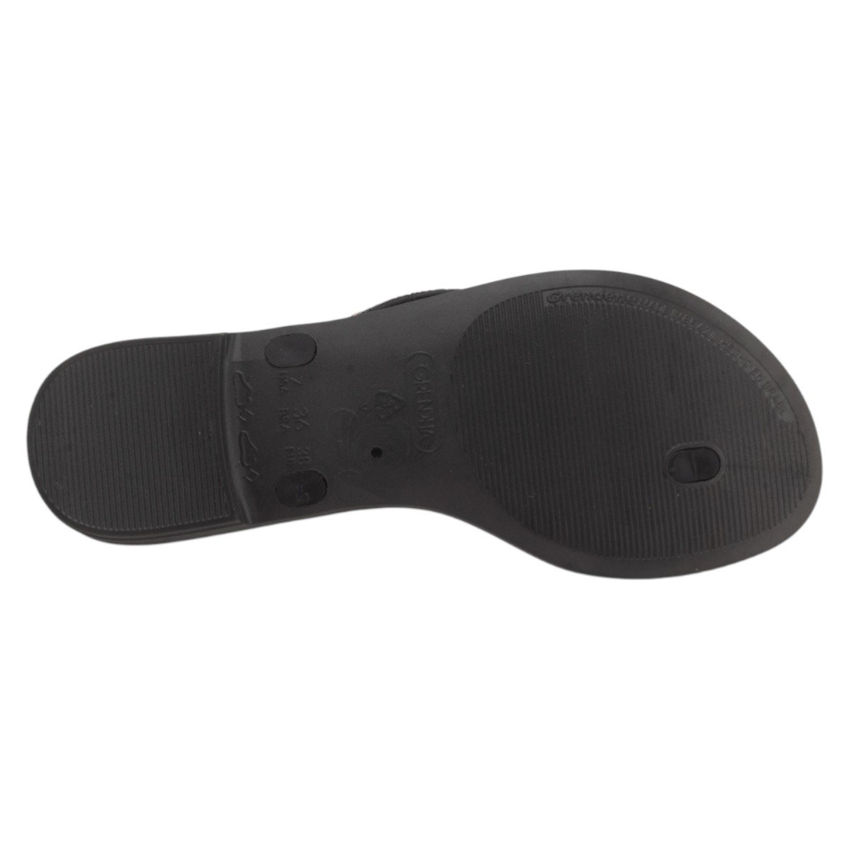 Chinelo Feminino Grendha Amor Em Flor - Preto Preto 4