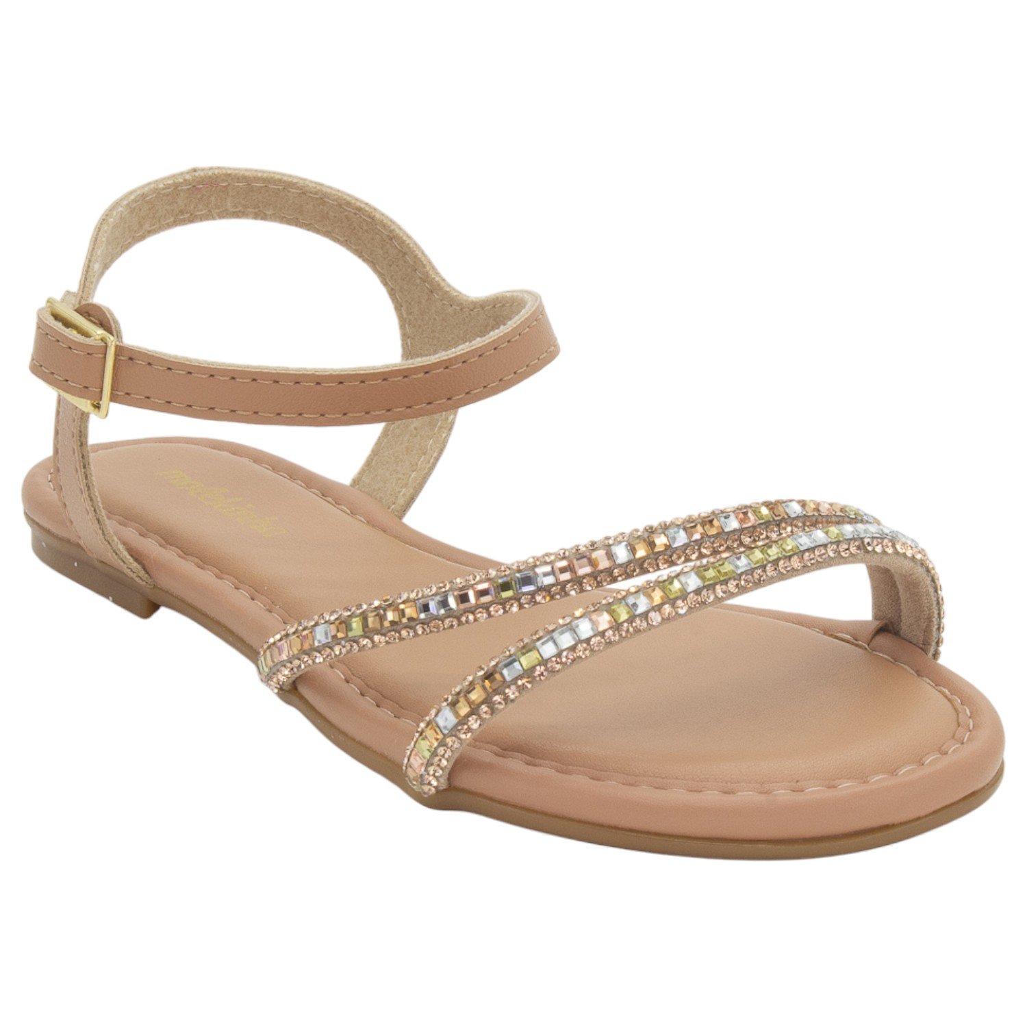 Sandália Infantil Menina Molekinha 2157.1203 - Nude Bege 2