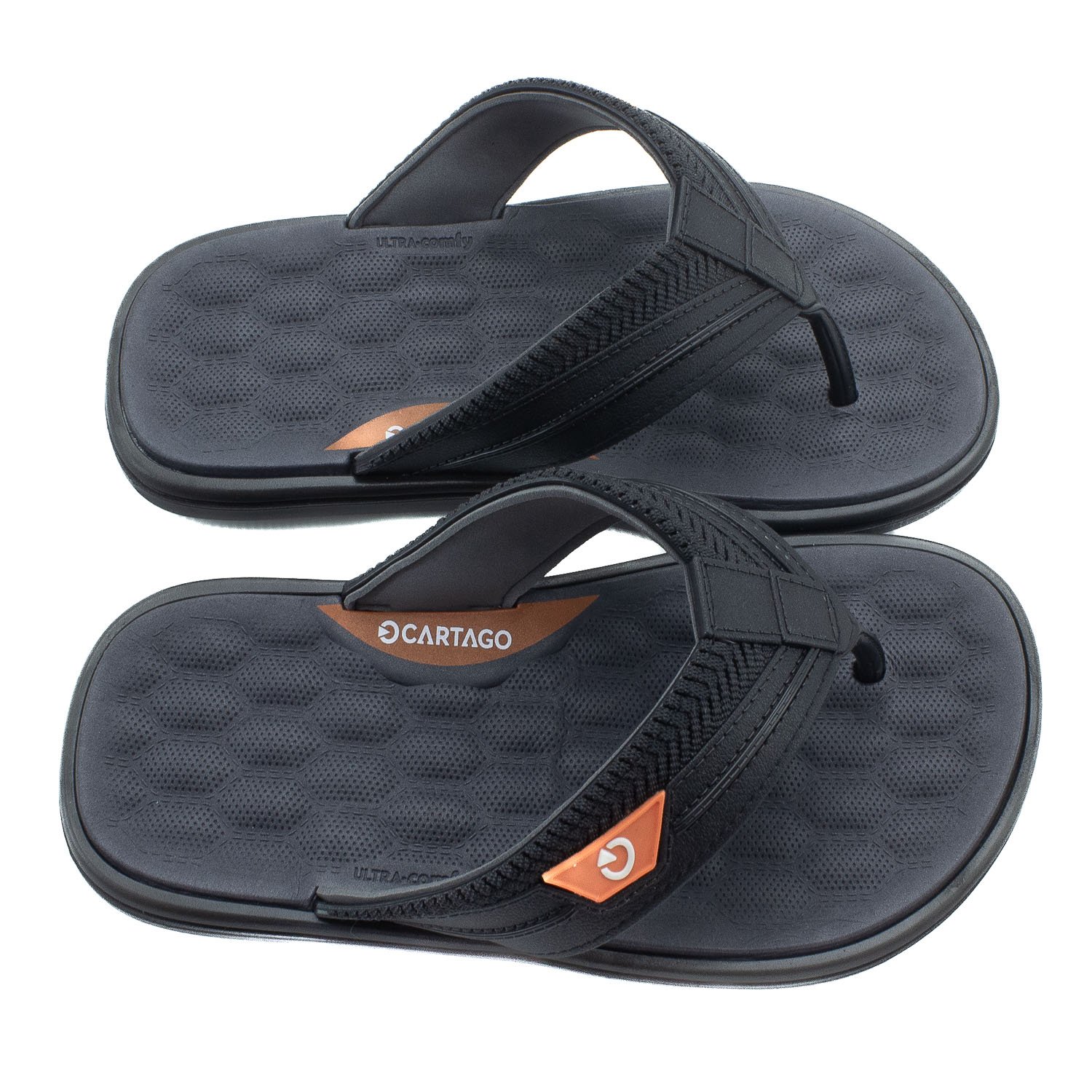 Chinelo Masculino Cartago Malta VI - Preto Preto 2