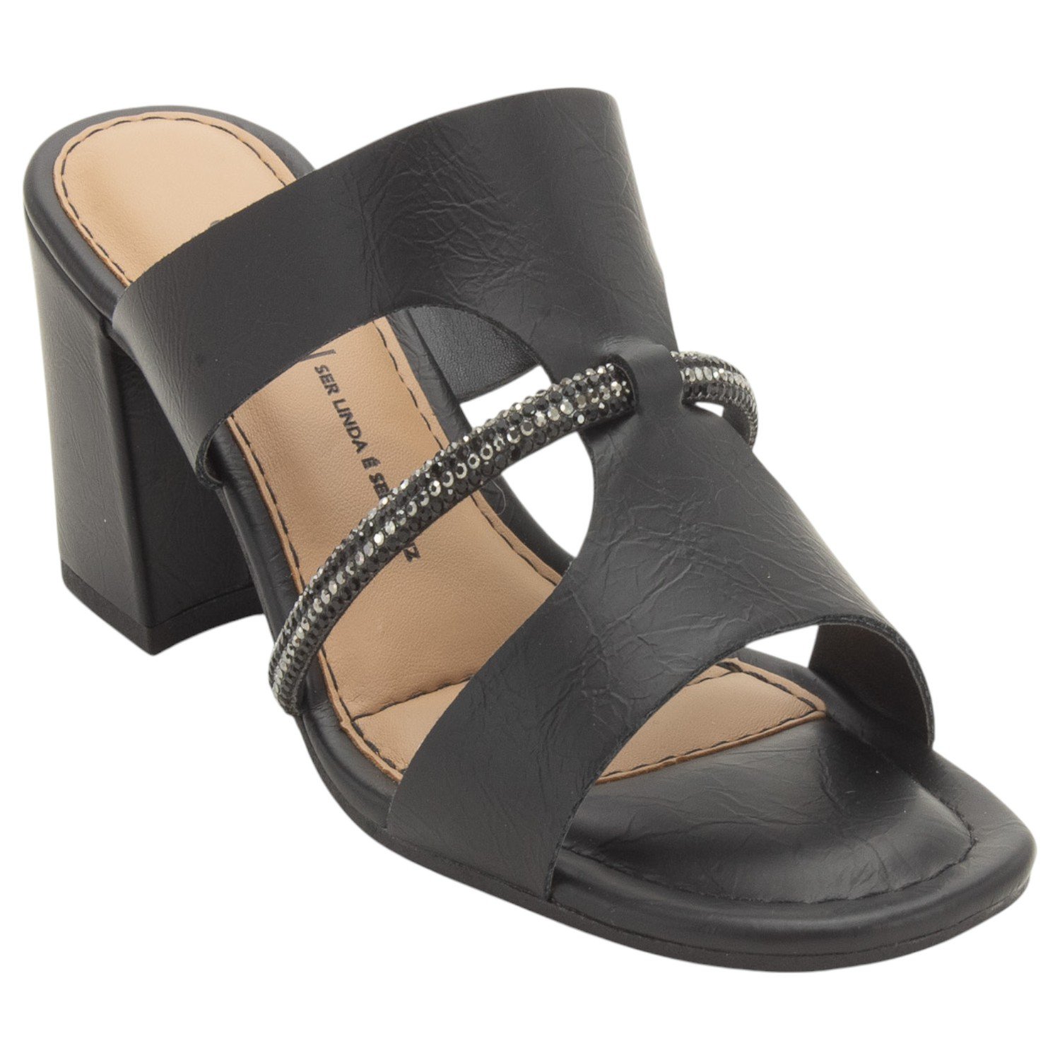 Tamanco Feminino Dakota Y9422 - Preto Preto 2