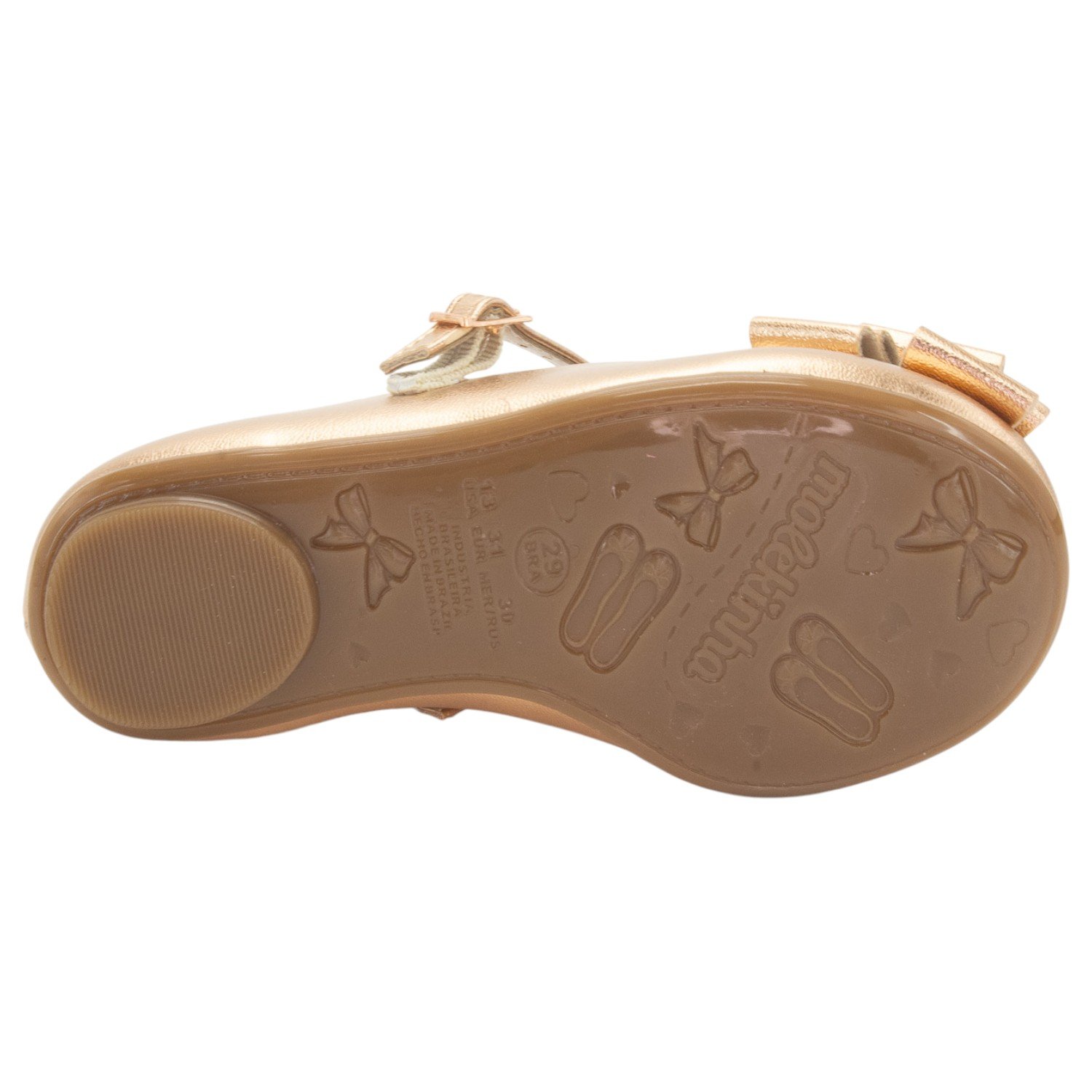 Sapatilha Infantil Menina Molekinha 2083.1122 - Ouro Rosado Dourado 4