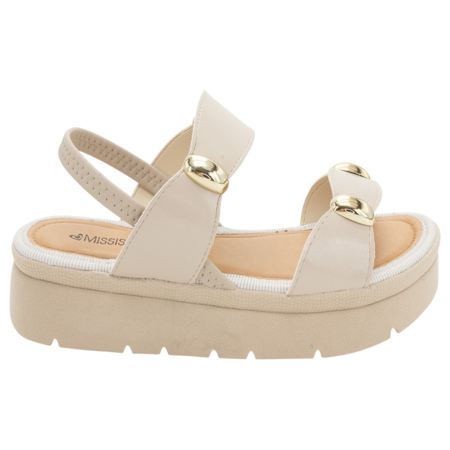 Sandália Feminina Mississipi MF992 - Bege