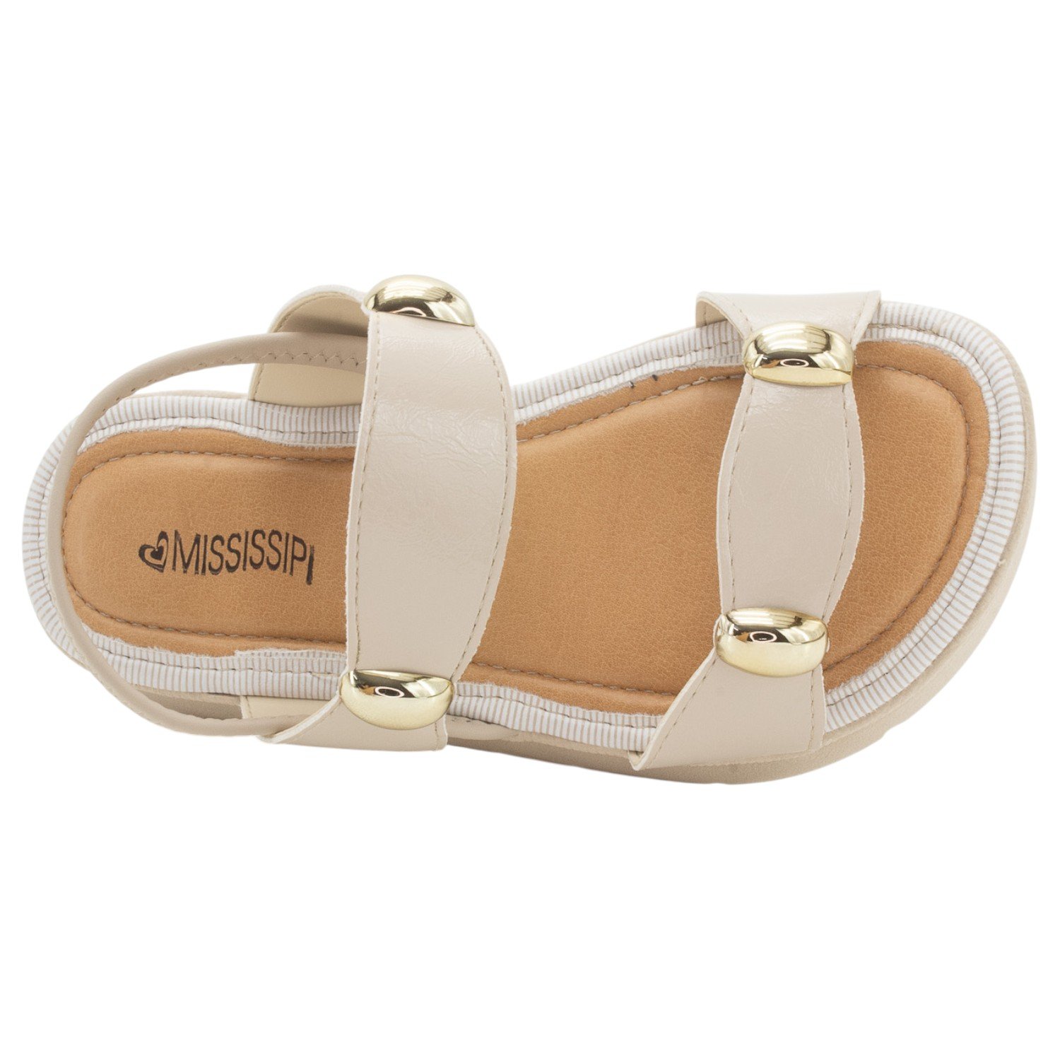 Sandália Feminina Mississipi MF992 - Bege Bege 5