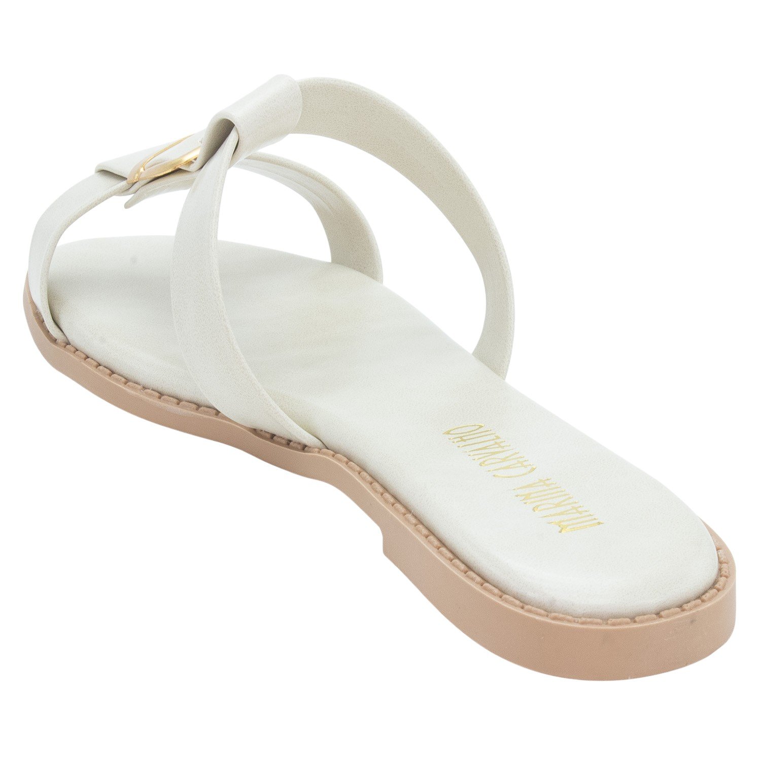 Rasteira Feminina Marina Carvalho 1723 - Off White Branco 3