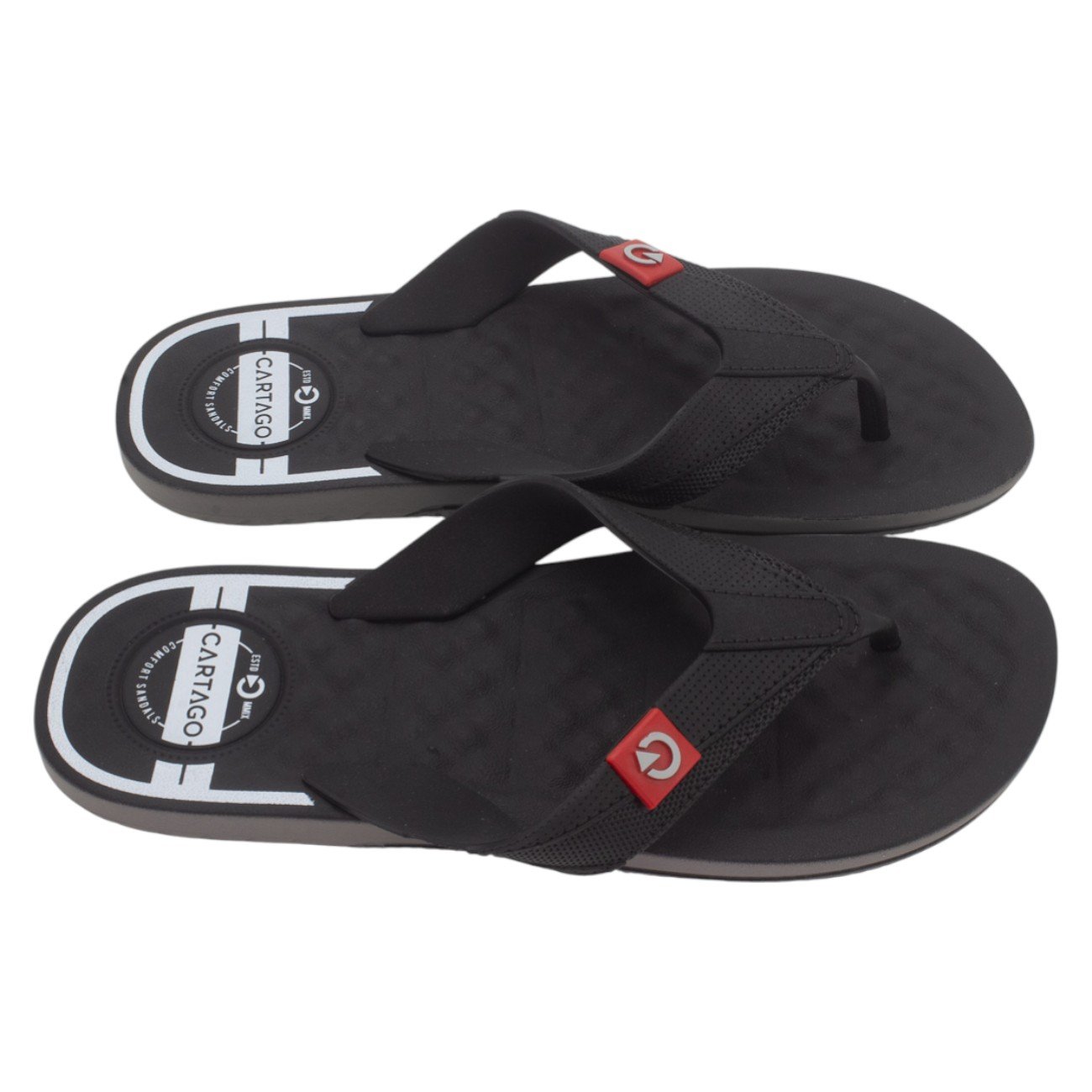 Chinelo Masculino Cartago Arizona - Preto Preto 2