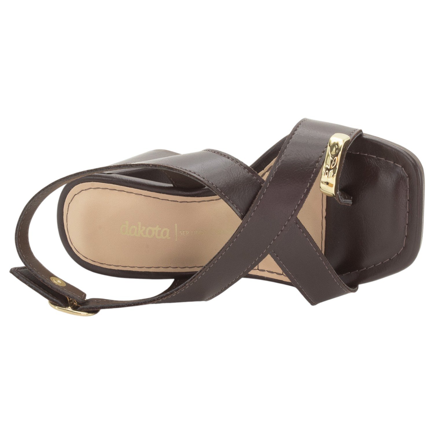 Sandália Feminina Dakota Y9152 - Marrom Marrom 5