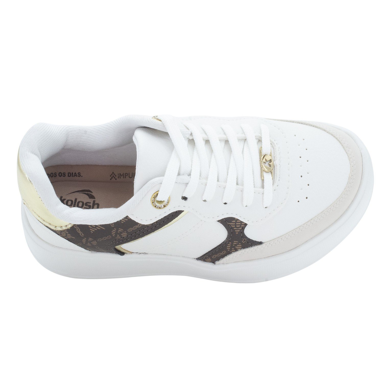 Tênis Feminino Kolosh C4281 - Off White Branco 5