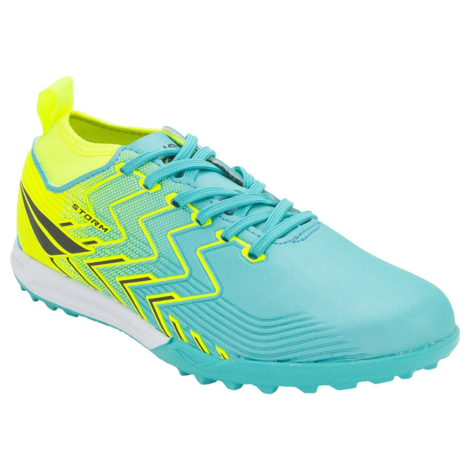 Chuteira Society Masculina Penalty Storm Y-3 - Azul Verde 2