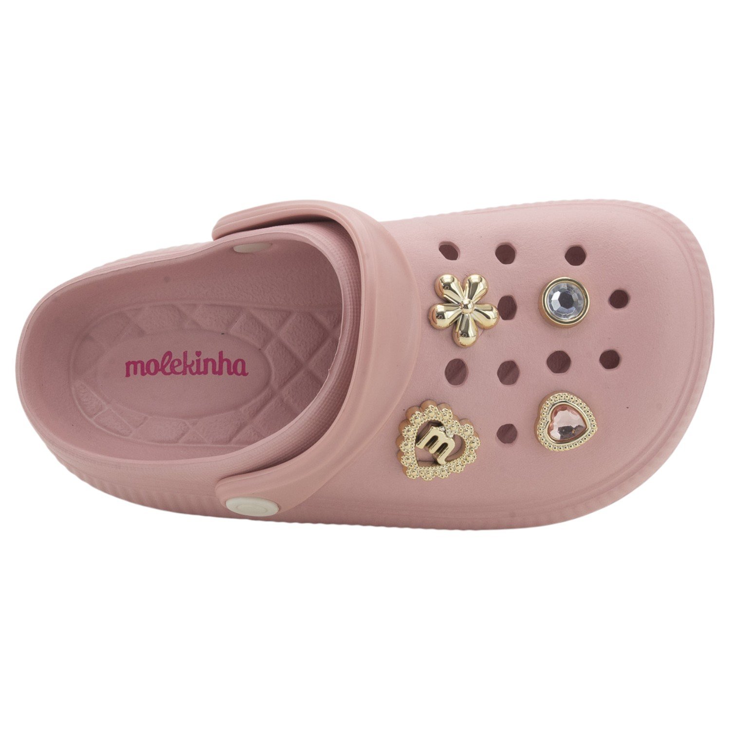 Babuche Infantil Menina Molekinha 2591.103 - Rosa Rosa 5