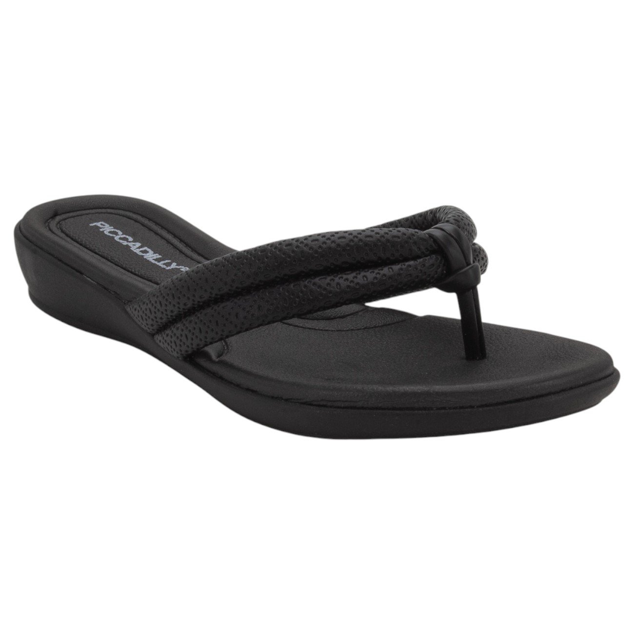 Chinelo Feminino Piccadilly 500401-29 - Preto Preto 2